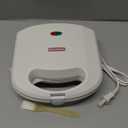 Mini Pizzelle Maker Machine with a 3'' Cutter, Mini Stroopwafel Iron, Bake 2 x 4'' Pizzelles or 3'' Stroopwafels, Excellent for Holiday, Party, Dessert Treat Making & More