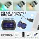 Dinosaur Egg Remote Control Car Toy, Mini 2.4 GHz Racing Cars Alloy Toy for Boys and Girls,Interactive Gifts Birthday Halloween Christmas,Black