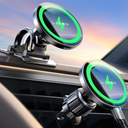 LISEN for 15W MagSafe Car Mount Charger,MagSafe Charger,Wireless Car Charger,Magnetic Phone Holder for Car,Phone Holders for Your Car Accessories for Women Men Jeep Ford F150 for iPhone 1712,Samsung