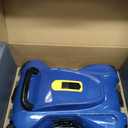 LanOcean Cordless Automatic Pool Cleaner Robot, Efficient Pool Vacuum Robot w/Self-Parking, 120Min Runtime, Auto Debris Removal, Ideal for Daily Maintenance of Flat Above Ground & Inground Pools-Blue
