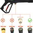 PWACCS Pressure Washer Gun Replacement with Extension Wand Kit Power Washing Trigger Handle with 5 Spray Nozzles Pressure Washer Parts Compatible with Ryobi, Green Works & Karcher 2000 PSI MAX