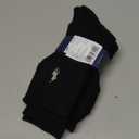 Lauren Ralph Lauren 3-Pack Sport Cushion Crew Sock 7310PK 9-11 Shoe Size 5-9/ Black