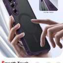 LeYi for Galaxy A16-5G Phone Case: Compatible for Samsung Galaxy A16 5G Case with Screen Protector, [Magnet Fit] Matte Translucent Soft-Touch & Full Body Shockproof Funda para A 16, Purple