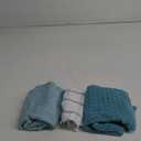 LANE LINEN Cotton Kitchen Towels and Dish Cloths Set, 3-Pack Absorbent, Quick-Drying Dish Towel, 18" x 28", Soft, Premium Hand and Tea Towels - Aqua