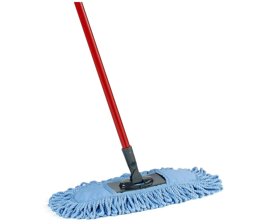 O-Cedar Dual-Action Microfiber Sweeper Dust Mop, Red