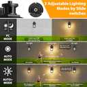 2 Pack Porch Light with GFCI Outlet, Black Dusk to Dawn Motion Sensor Outdoor Lights, 3-Mode Wall Exterior Lighting Fixture, Waterproof Outside Lights Sconce for House Front Door Patio Garage