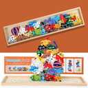 Hot Shot Tools Alphabet Puzzles for Toddlers 3: A to Z Puzzle & Playset, Make Learning Fun & Help Spark Your Child's Imagination Educational (for Kids 3 & Up) Stacking Block Attack Puzzle Game