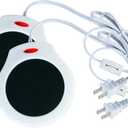 Home&Office Desktop Electric Mug Warmer-Coffee/Tea/Cocoa/Soup-Scented Candles Gift for Winter 2pcs(White and Black (CFW002-White)