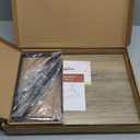 Heimlove Deep Floating Shelves for Wall, 16W x 12D Rustic Grey Wood Wall Shelves Set of 2, Large Floating Shelf for Living Room, Kitchen, Office, Bedroom and Decor Storage, with Metal Bracket - Grey