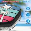 Big Crazy Pickleball Paddle Cover, Pickleball Paddle Case, Pickleball Paddle Covers for Paddle Protect, Bear Flamingo Pickleball Cover with Zipper, Pickleball Gift (Blue)