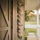 Vintage Valentines Garland Rustic Burlap Hanging Heart String Garland Heart Banner with Burlap Bow Natural Romantic Valentine Ornaments Decor for Home Farmhouse Wall Door