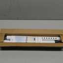 DIIG Sliding Door Security Bar17.7-50.5inch Adjustable Locking Window Safety Bar with Rubber Tips,Diameter 1inch Window Security Bar for Home Apartment Travel (White)