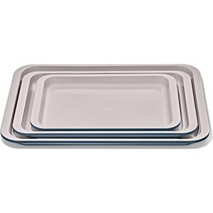 OXO Good Grips Non-Stick Pro Ceramic Coated Metal Bakeware 3-Piece Sheet Pan Set  Storm Blue