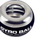 Auto-Start Wrist Power Gyro Ball, Wrist Strengthener and Forearm Exerciser for Stronger Arm Fingers Wrist Bones and Muscle with LED Lights (Colourful Light-Metal)