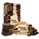 NuGo Fiber d'Lish Chocolate Brownie, 12g High Fiber, Vegan, 150 Calories, 16 Count (EXP 05/15/26)