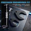 Heavy Duty Inner CV Joint Puller Slide Hammer Set, Front Wheel Drive Axle Half Shaft Removal Tool Kit with 63mm & 48mm CV Joint Fork Adapters, A Reinforced Cable Adapter, And External CV Joint Puller