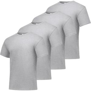 Hanes Men's Short Sleeve T-Shirt Pack, Big & Tall, Crewneck Cotton T-Shirts for Men, Value Packs (XXXL)