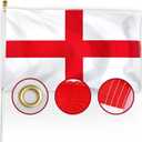 XIFAN Premium England Flag 3x5 ft Outdoor, Large Double Sided Heavy Duty 210D Nylon St. George's Flag English National & Country Flag, Longest Lasting Decoration with 4-Stitch Hemming, Brass Grommets