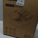 HOSPAN Collapsible Foot Spa with Heat, Bubble, Red Light, and Temperature Control, Foot Bath Massager with 8 Shiatsu Massage Rollers, Pedicure Foot Spa for Relaxation and Stress Relief, Black