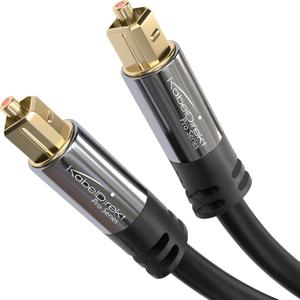 KabelDirekt TOSLINK  Optical Audio Cable  6ft  Fiber Optic Cord, S/PDIF Digital Audio Optical Cable for Soundbar, Stereo Systems, Home Cinema, Xbox One/PS4  Designed in Germany