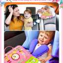 Gojmzo Busy Board Montessori Toys for Toddler Girl Birthday Gifts, Busy Book Sensory Toys for Toddlers, Learning Educational Toddler Travel Activities