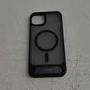 TORRAS for iPhone 15 Plus Case Translucent Black | Strong Magnetic & Seamless Stand, Fit for MagSafe, Military-Grade Drop Protection, Sturdy Adjustable Built-in Kickstand, Slim Matte Finish