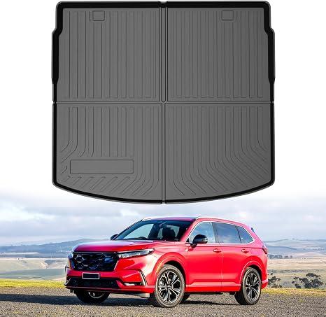 Powerty Trunk Mat for Honda CRV Hybrid 2023-2026, All Weather TPE Cargo Mat Liner for CR-V Upper Position Cargo Deck
