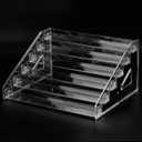 SUTOKAKA Nail Polish Organizer Clear Acrylic Eyeglasses Display Holder Essential Oil Storage Rack Makeup Stand Tray - 6 Layer (12.2*10.04*6.3 Inch)
