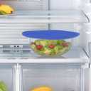 KooMall 12 10 8 Inch Multi-use Microwave Mat, Trivet, Pot Holders, Drying, Baking, Place Mat, Utensils Rest, Silicone Cover Pad for Hot Pot Pans Bowls Plates Dishes Kitchen Counter,Heat Resistant,Blue