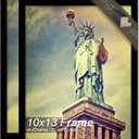 100% Solid Wood 10x13 Picture Frame Set of 2, Black Frame for 10 x 13 Inch Picture Poster Photo, Light Weight 10 by 13 HQ Matte Black Frame for Wall - 2 Pack/Black/10 x13