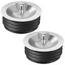 Dreyoo 2 Pcs 4 Inch End of Pipe Gripper Mechanical Plug, Steel Drain Pipe Cover with Galvanized Screw and Wing Nut for Outdoor Sewer Cleanout Drain