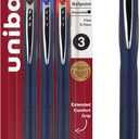 Uni-Ball Jetstream RT 3 Pack, 0.7mm - Black, Blue and Red Ballpoint Pens - Wirecutter Best Pen, School Pens, Ballpoint Ink Pens - Ballpoint Pen, Colored Pens, School Supplies, Smooth Writing Pens