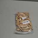 BokWin 100 Pack Wooden Dowel Pins 10mm x 50mm (Approx 3/8" x 2") Wood Fluted Dowels Rods Kiln Dried Fluted and Beveled, Hardwood Crafts Dowel Pegs