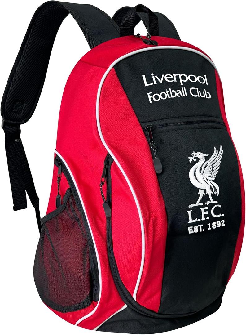 Icon Sports Ofiically Licensed Liverpool Adult Backpack With Soccer Ball Compartment