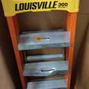 Louisville Ladder 4-Foot Fiberglass Step Ladder, 300-Pound Load Capacity, Type IA, L-3016-04