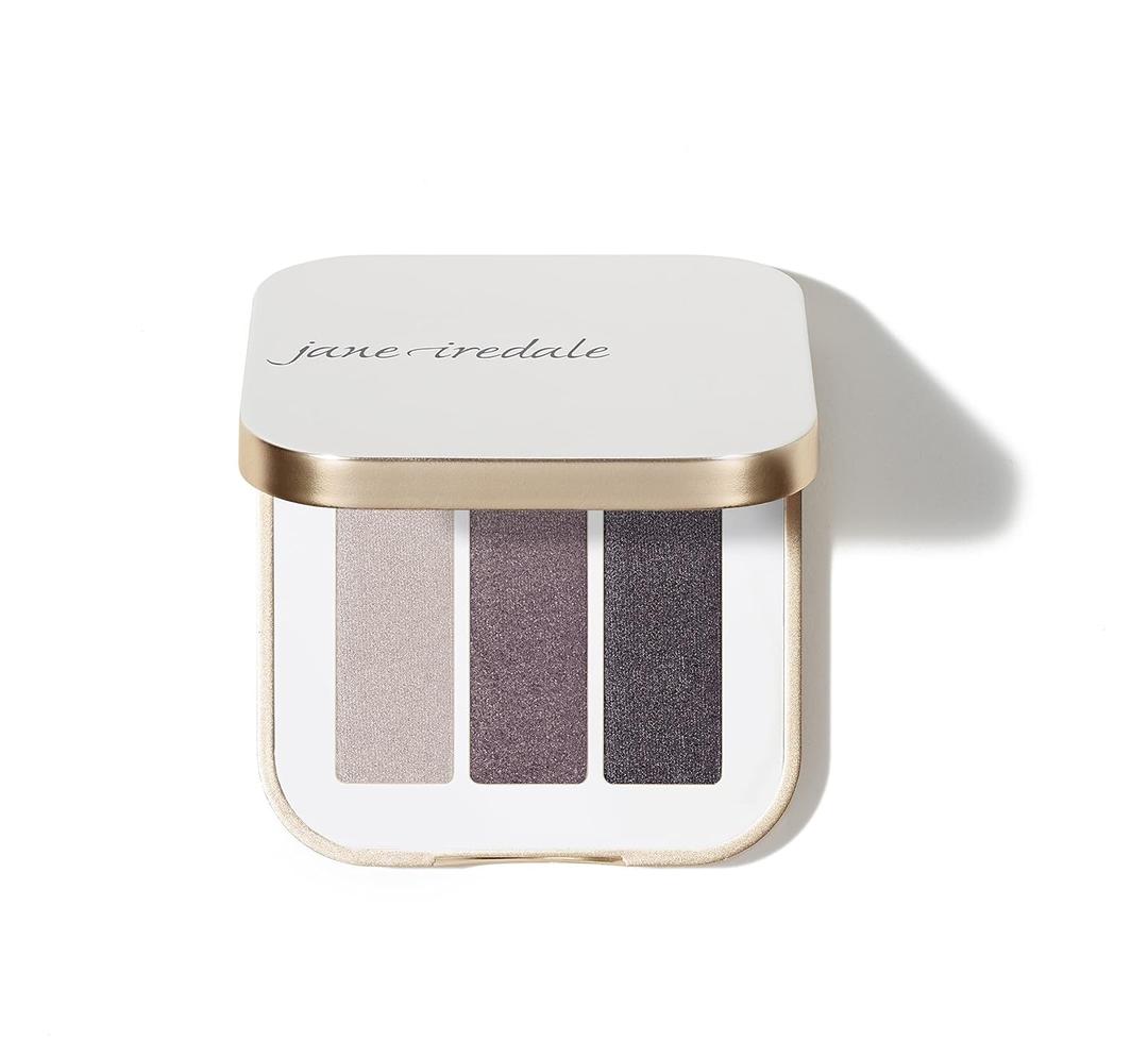 jane iredale PurePressed Eye Shadow Triple, Highly Pigmented Mineral Based Eye Color, Long Lasting & Crease Resistant Formula, Safe for Sensitive Eyes (Sundown)