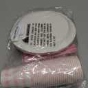 175 PCS Pink Gingham Party Supplies Includes Pink Gingham Paper Plates, Cups, Napkins, Cutlery for Baby & Bridal Shower, Wedding, Birthday Party, Outdoor Picnic, Serves 25