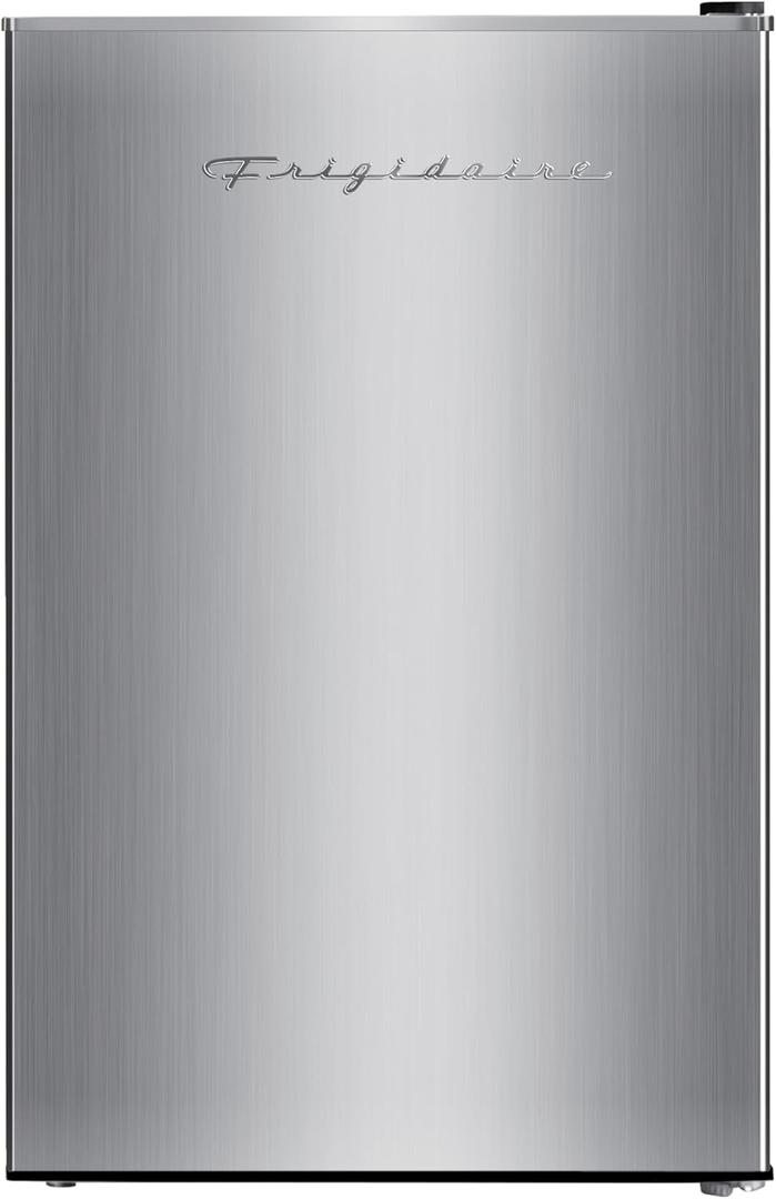 Frigidaire EFR321-AMZ 3.1 cu ft Stainless Steel Mini Fridge, Perfect for Home or The Office, Platinum Series