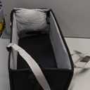 Portable Dog Car Seat for Small Dogs - Pet Booster Seat with Safety Leash, Adjustable Straps, Washable Cushion & Storage Pocket - Center Console Puppy Car Seat for Travel - Black