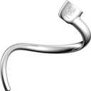 Stainless Steel Spiral Dough HookAccessories and Attachments for KitchenAid Mixers, Fit 6 QT Tulip Shaped Bowl