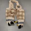 Anti-Dirt Pants for Small Dogs, Waterproof Dog Pants Dust Free Full-Leg Protective Dog Suspender Rain Boots Leggings Anti-Slip Paw Protector Shoes for 6-11 lbs Pets Outdoor Hiking Walking (Plaid)