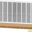 32"W x 16"H Return Air Grille [Duct Opening Size], Steel HVAC Return Air Vent Cover for Wall & Ceiling, White Powder-Coated Rust-Resistant AC Cold Air Return, Outer Dimensions 33.75"W x 17.75"H
