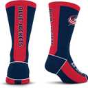 For Bare Feet NHL Unisex Kids Nhl Mvp Crew Sock Youth (One Size, Team Color)