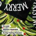 AVOIN colorlife Black Merry Christmas House Flag 28x40 Inch Double Sided, Christmas Tree Xmas Winter Holiday Yard Outdoor Decorative Flag