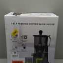 Cold Press Juicer, 5.8" Extra Large Feed Chute Fit Whole Fruits & Vegetables, 350W Slow Masticating Juicer Machines, Easy to Clean,High Juice YieldGrey