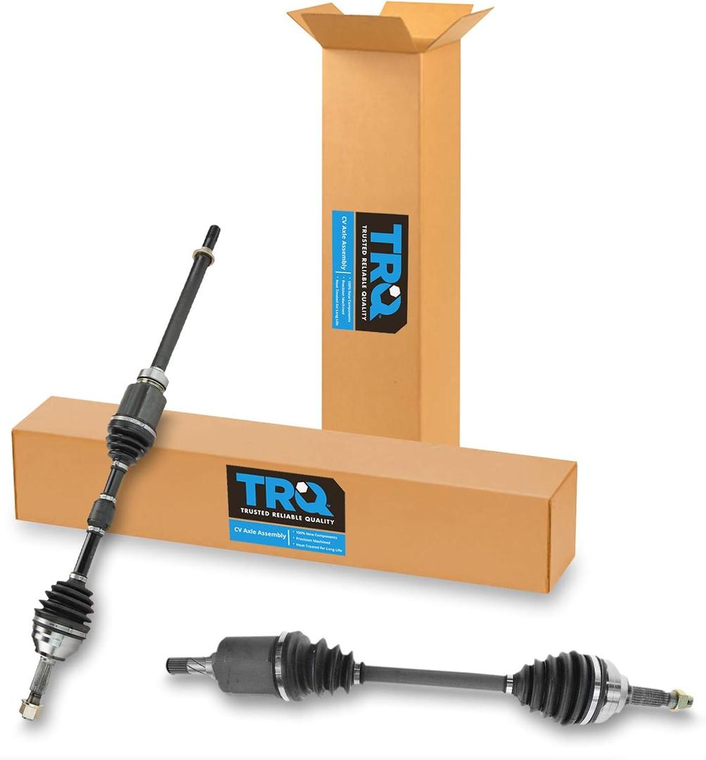 TRQ Front CV Axle Shaft Assembly Set Compatible with 2008-2013 Nissan Rogue FWD 2007-2012 Sentra SE-R 66-6262 66-6263 NCV53911 NCV53912