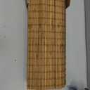 LazBlinds No Tools No Drill Cordless Bamboo Roman Shades, Light Filtering Window Treatment, Roll Up Bamboo Blinds for Windows 31'' W x 48'' H, Eastfield Teak