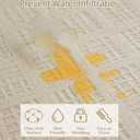 jxgzyy Non-Slip Area Rug for Living Room, 5' X 7' Soft Cream Rugs, Wipeable Waterproof Stain Resistant Carpet for Bedroom Kitchen Dining Room Table Nursery Home Office, Waffle Grid