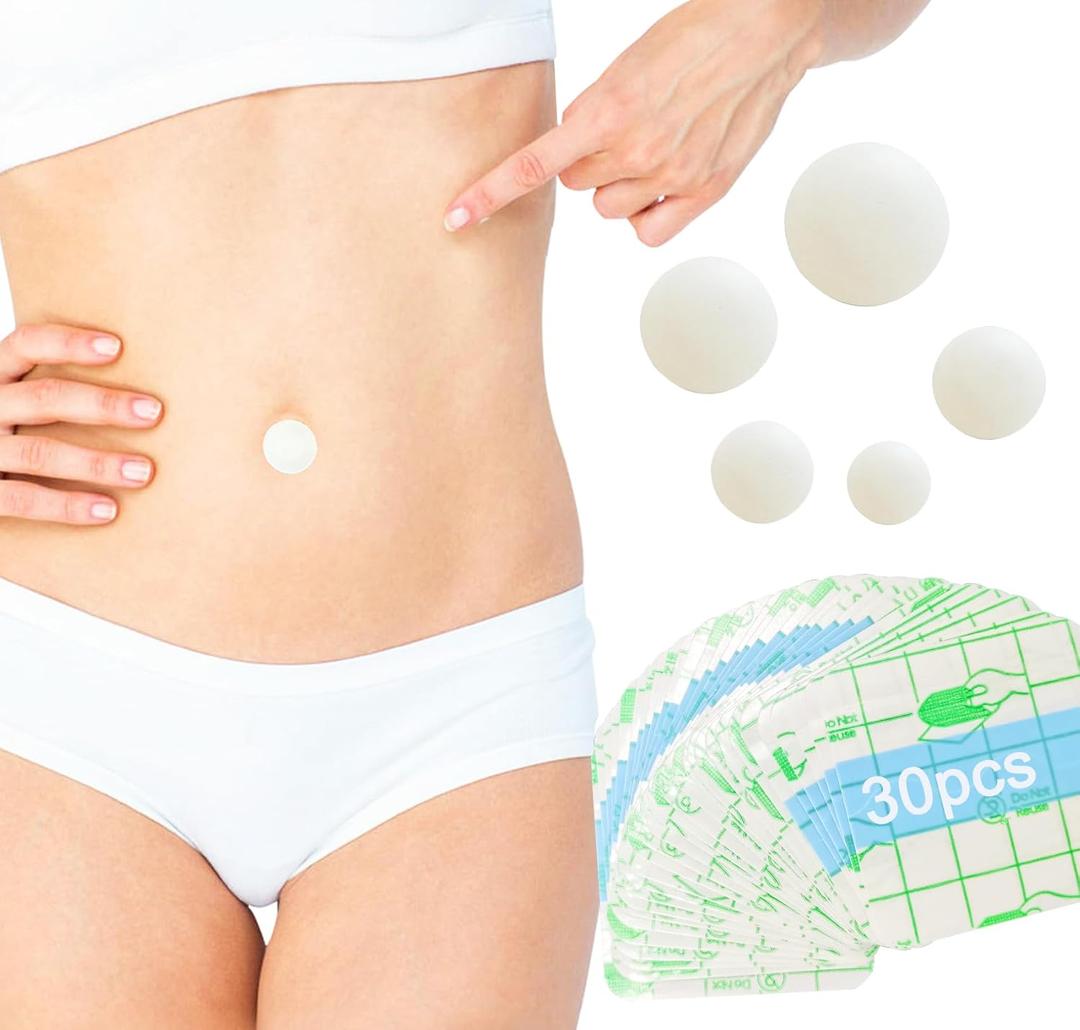 5PCS Belly Button Plug Post Tummy Tuck Soft Silicone Belly Button Trainer Tummy Tuck for Liposuction (5pcs+Tape)