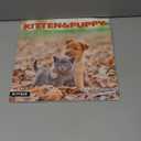 2025 Wall Calendar, Calendar 2025, Kittens & Puppies Monthly Wall Calendar, 12" x 24" Open, Family Planner Calendar Organizer with Cute kittens & Puppies Images, for Cat & Dogs Lovers